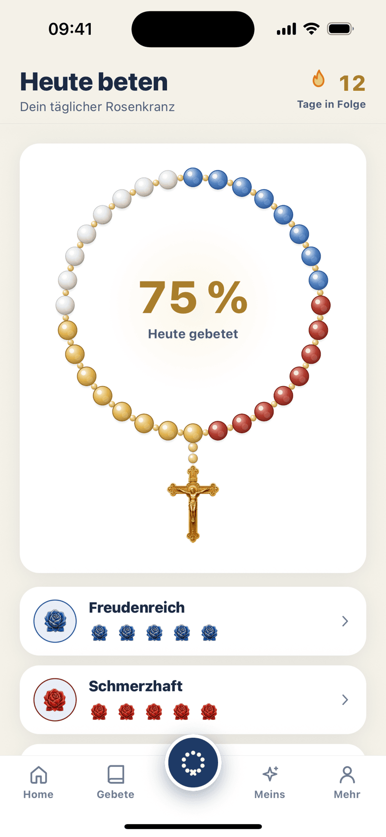 Farbwelt Navy, heller Modus
